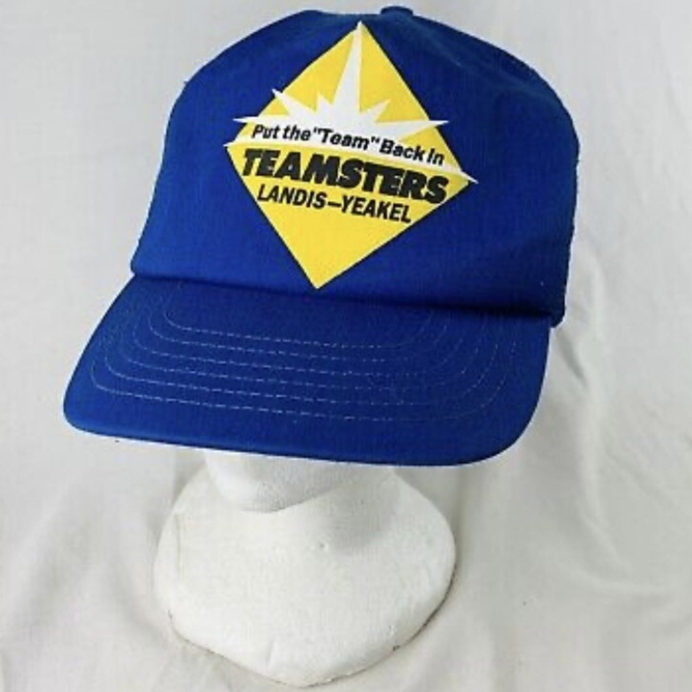 Vintage Teamsters Trucker Hat Snapback LOCAL‎ 773 Pennsylvania Cap Made In USA